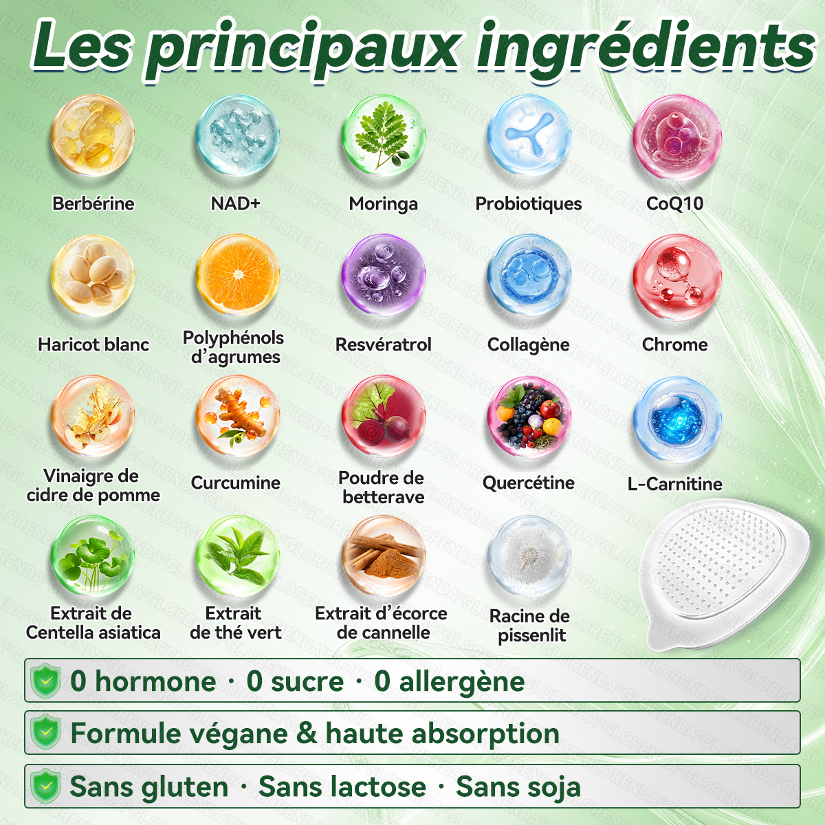 🔥 Plus que 10 boîtes ! −30 % aujourd’hui Patch 10-en-1 GLORENDA® Moringa · Berbérine × NAD⁺ — testé par des médecins, sûr et efficace. 4 à 6 patchs pour soutenir le poids, la glycémie, la digestion et l’énergie.