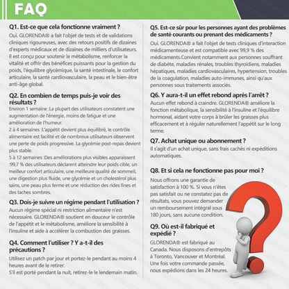 🔥 Plus que 10 boîtes ! −30 % aujourd’hui Patch 10-en-1 GLORENDA® Moringa · Berbérine × NAD⁺ — testé par des médecins, sûr et efficace. 4 à 6 patchs pour soutenir le poids, la glycémie, la digestion et l’énergie.
